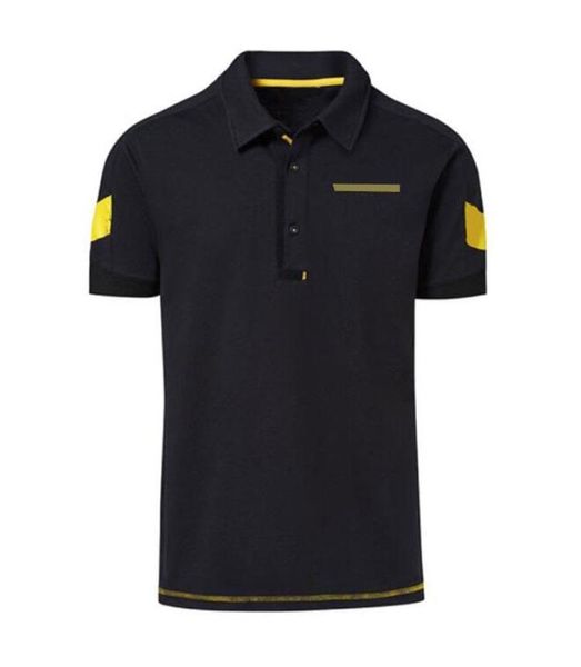 

2021 summer f1 racing co-branded short-sleeved lapel polo sweatshirt for fans, polyester quick-drying large size can be customized with the
