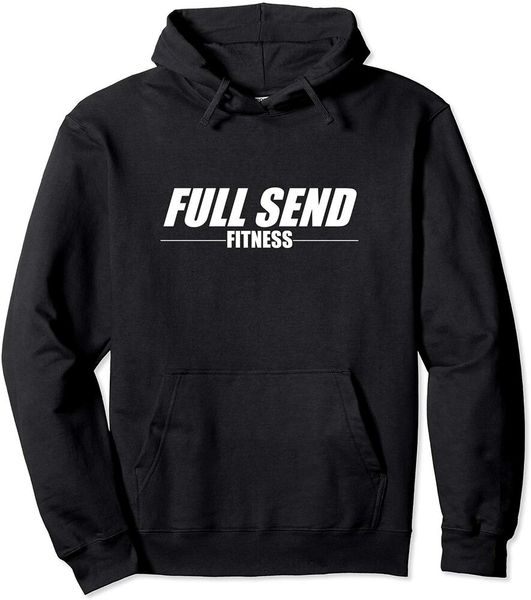 

full send fitness hoodie size m-5xl, White;black