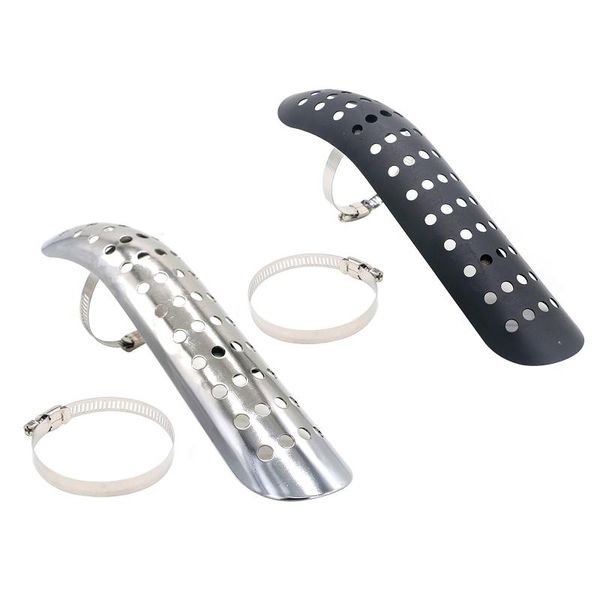 

motorcycle exhaust system metal pipe muffler cover retro modification accessories heat shield anti-scald