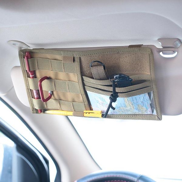 

car sun visor card package holders multifunction in-car pocket organizer bag auto tidying accessories storage bags