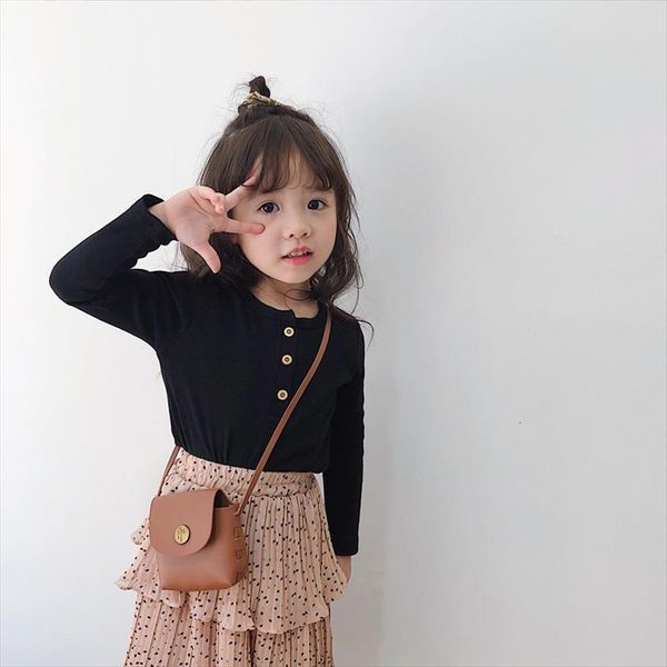 

2 8t spring t shirt for toddler kid girls clothes causal plain long sleeve elegant cute sweet basic infant top, Blue