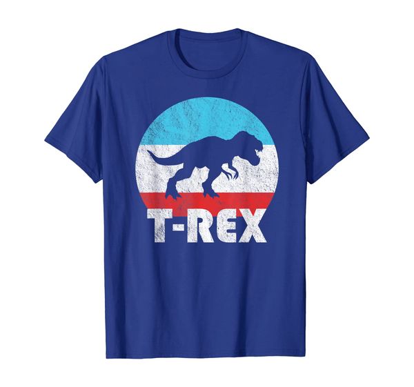 

t-rex tyrannosaurus rex vintage retro dinosaur gift t-shirt, White;black
