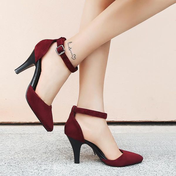 

big size 33-48 summer women solid cover heel sandals 2 colors, Black