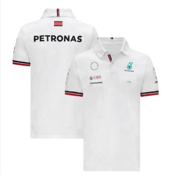 

men's petronas designer luxury t shirts mercedes amg f1 formula one racing polos women casual short sleeve t-shirts benz polo lewis ham, White;black