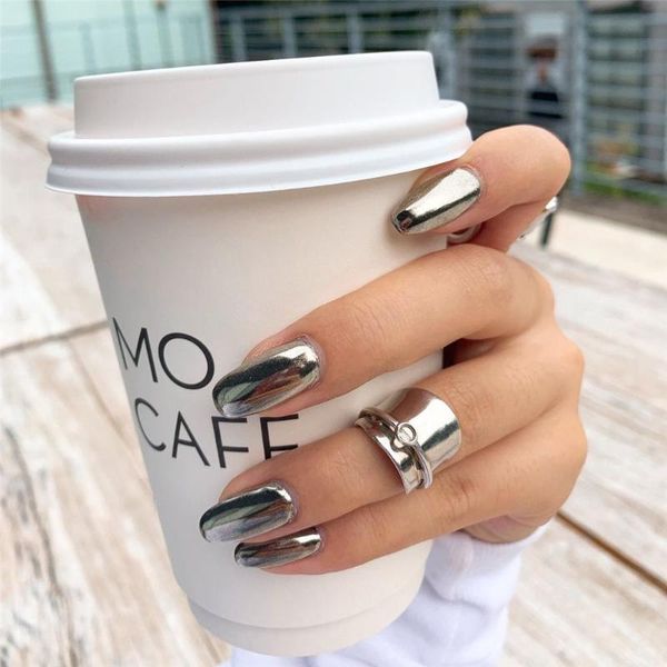 

false nails 24pcs/box detachable ballerina wearable coffin fake full cover nail tips press on, Red;gold