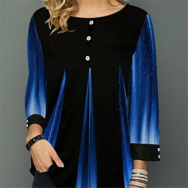 

arrival women blouse long sleeve loose round neck shirt pullover jumper autumn casual striped women's blouses & shirts, White