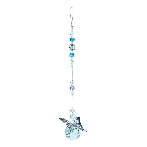 

decorative objects & figurines butterfly orb crystal pendant hanging drop for outdoor indoor garden window wedding chandelier diy decoration