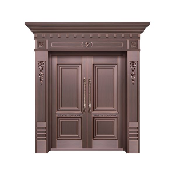 

customized modern house pure copper door villa entry anti-theft door