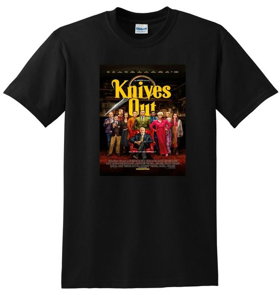 

KNIVES OUT T SHIRT movie poster tee SMALL MEDIUM LARGE or XL, White;black