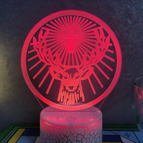 

night lights jagermeister figure 3d led light for kids decor child birthday table 16color with remote lamp