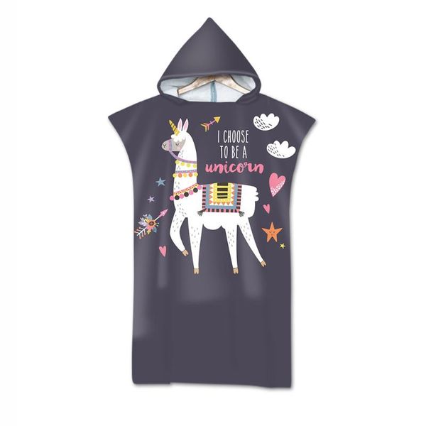 

towel alpaca hooded bath towels lama printed toiletries daily necessities creative