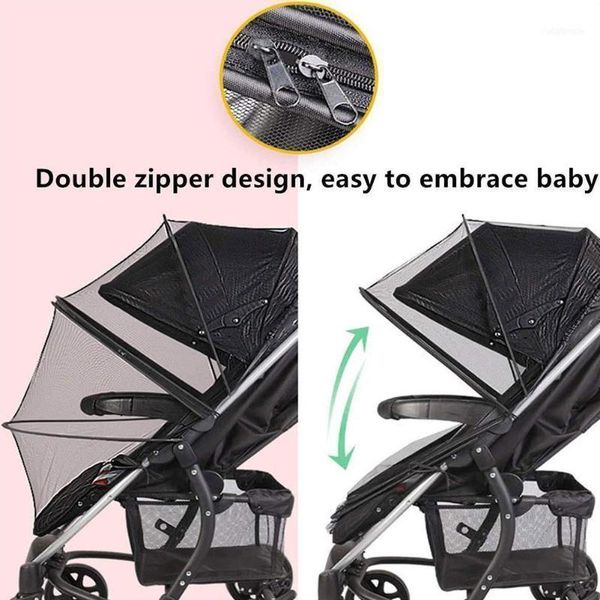 

stroller parts & accessories kawaii universal baby carriage mosquito net full cover encryption anti-mosquito high umbrella trolley