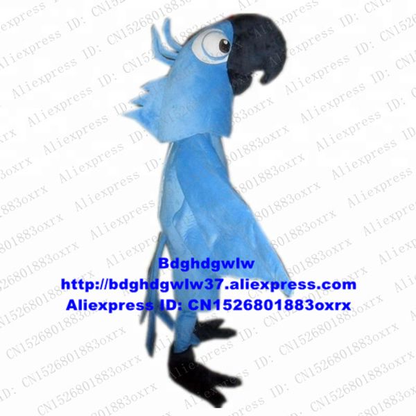 Costumi mascotte Pappagallo blu Parrocchetto Ara Uccello Costume mascotte Personaggio dei cartoni animati per adulti Vestito Showtime Stage Puntelli Apri un'attività zx1831