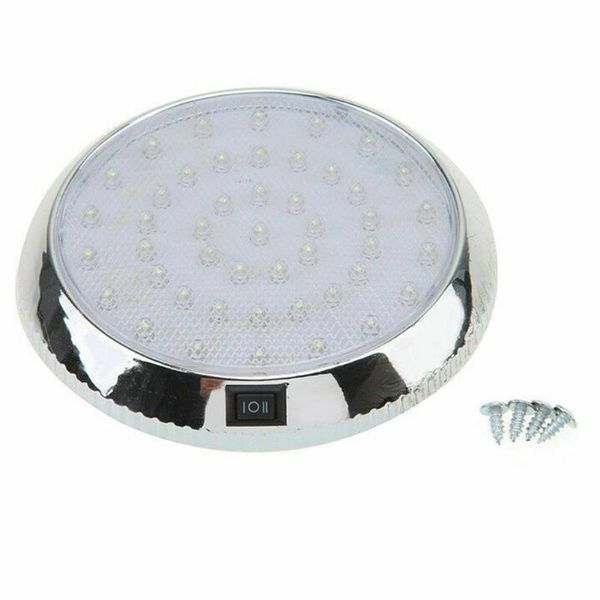 

interior&external lights 46led carbon pattern positive white light round car spot for camper narrowboat truck caravan bus and va b2j2