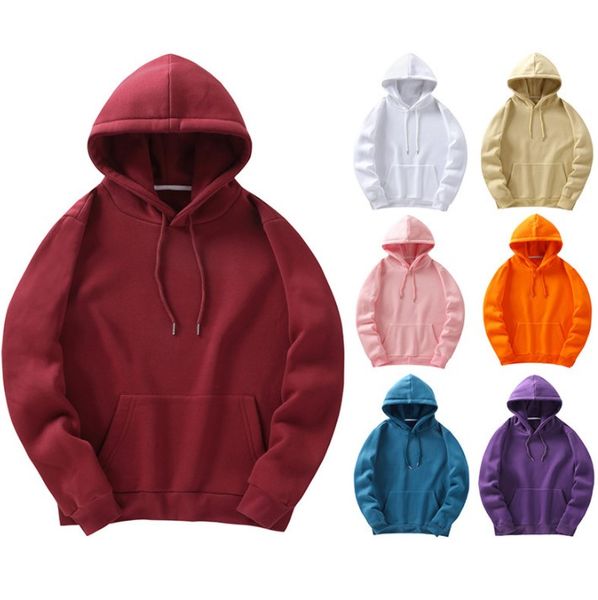 

men hoodies fashion sweatshirt women men's plaid solid color hoodie jacket hoodie sweater mens casual shirts, Black