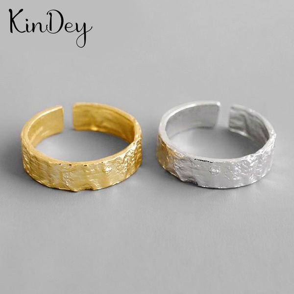

personality punk vintage round rings for women men resizable size fashion trendy boho jewelry 2021 wedding, Slivery;golden