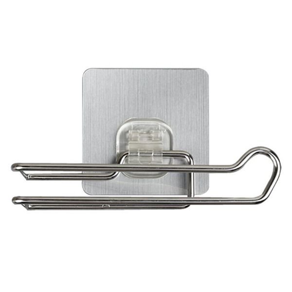 

bathroom storage & organization paper holder toilet rack towel tissue roll hook self adhesive hanger accessories kitchen stainless steel