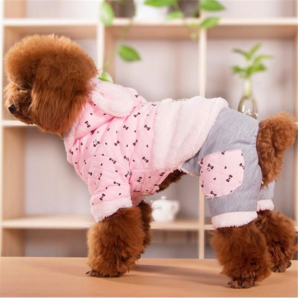 

dog apparel thicken warm clothing winter pet clothes jumpsuit puppy coat yorkie poodle bichon pomeranian schnauzer outfit