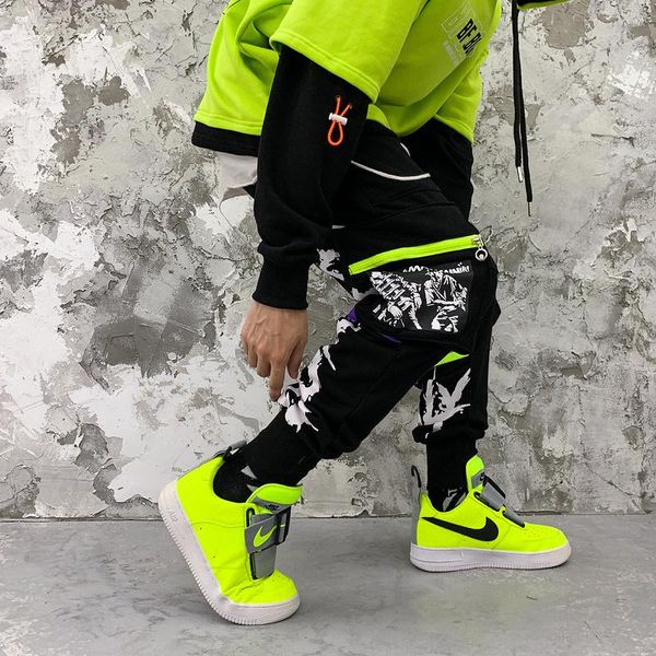 

men's pants sweatpants men black cotton streetwear joggers