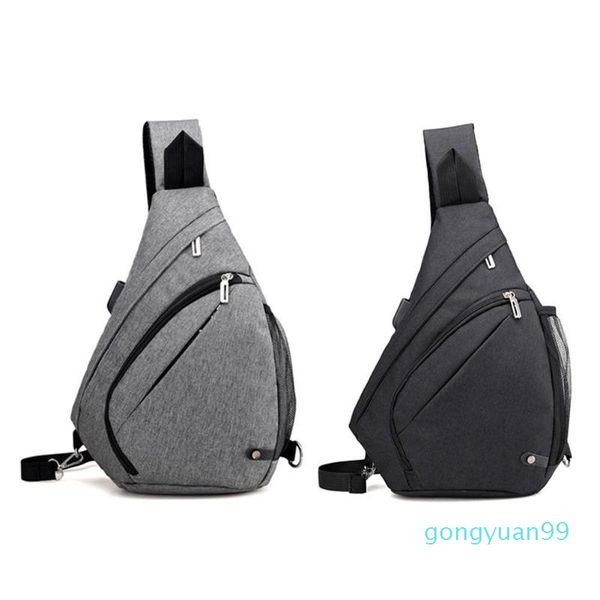 

waist bags usb charge men women chest bag sling shoulder satchel crossbody