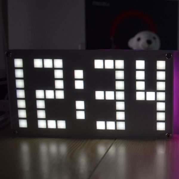 

alarm clock kit large size lattice touch brightness adjustable timers