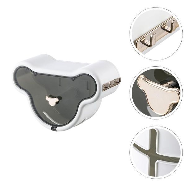 

tissue boxes & napkins 1pc drilling box wall-mounted dispenser bathroom