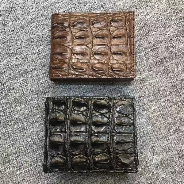 

wallets yl0085 crocodile quality real leather luxury wallet men famous brands high fashionable men's bag, Red;black