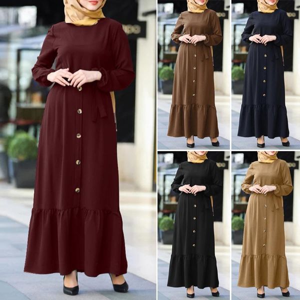 

turkey dubai muslim dress women elegant a-line abaya caftan musulman islamic clothing elbise moroccan kaftan hijab vestidos ropa ethnic, Red