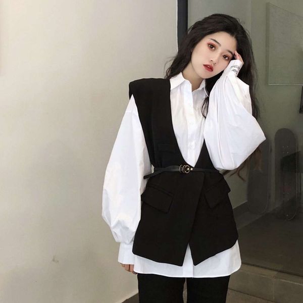 

vest vest coat spring autumn black for women, White