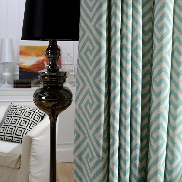 

curtain & drapes 2021 modern geometry panels cotton with polyester machine wash fabric