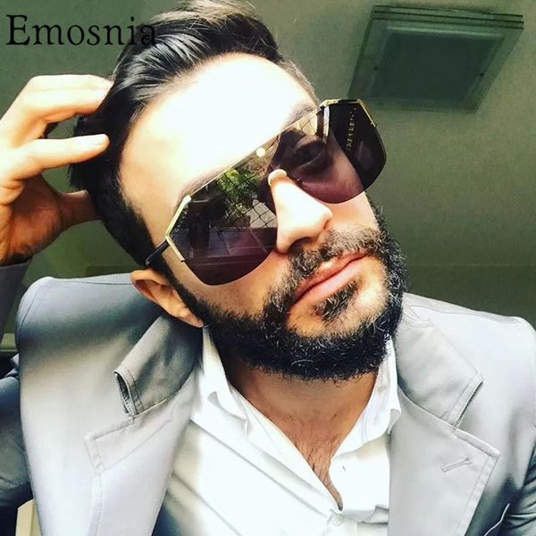 

oversized square sunglasses men women 2021 vintage brand designe pilot modis sun glasses fashion one piece eyeware uv400, White;black