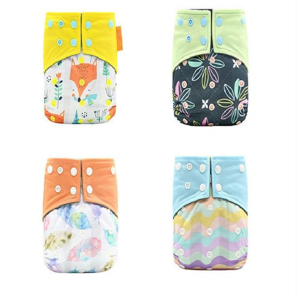 

lazychild washable and reusable baby bamboo charcoal pocket cloth diaper with one opening fit 3-15kg diapers