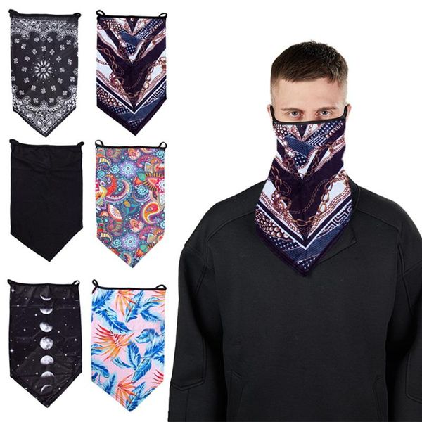 

outdoor cycling breathable neck cover face bandana windproof dust cool scarf wrap sports neckwear headband caps & masks, Black
