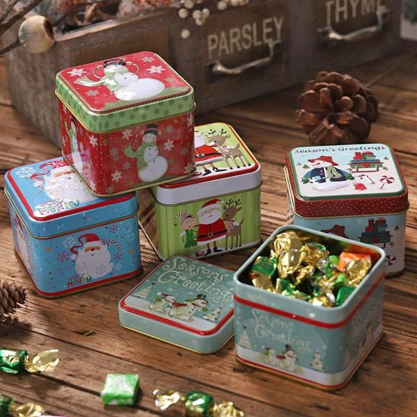 

gift wrap happy christmas candy santa claus milu deer snowman iron household celebration storage box kids children ornament