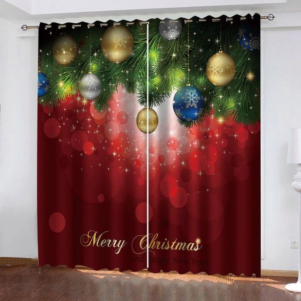 

curtain & drapes christmas curtains beautiful po fashion customized 3d decoration