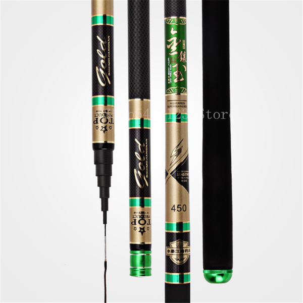 

boat fishing rods carbon fiber hand pole rod super light hard 3.6m/4.5m/5.4m/6.3m/7.2m stream