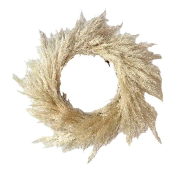 

decorative flowers & wreaths pure natural handmade pampas grass wreath bohemian style home interior christmas wedding decoration handicraft