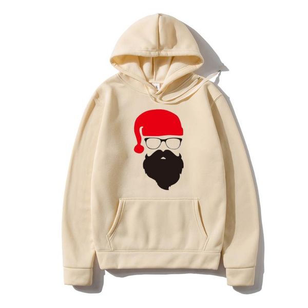 

women's hoodies & sweatshirts santa claus sweatshirt autumn winter pullover fashion christmas gift men women hoodie streetwear hooded, Black