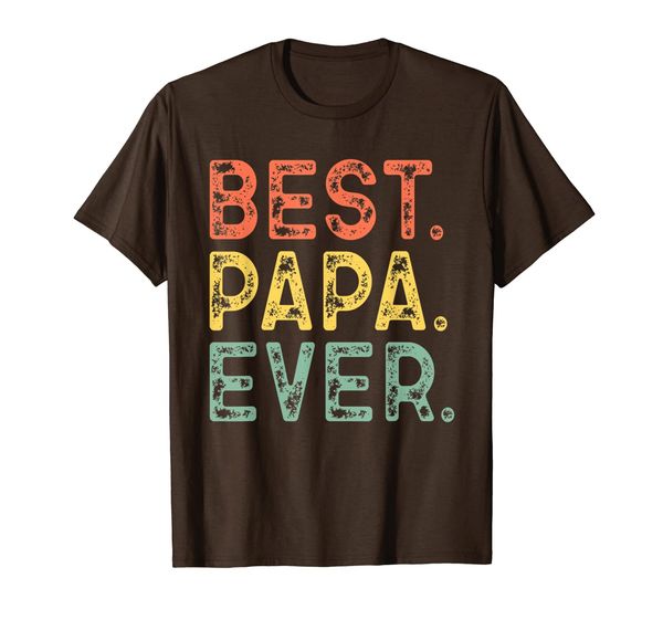 

papa ever father's day gift retro vintage t-shirt t-shirt, White;black