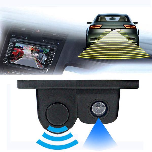 

car rear view cameras& parking sensors 2 in 1 vision camera radar sensor 170 degree angle ip67