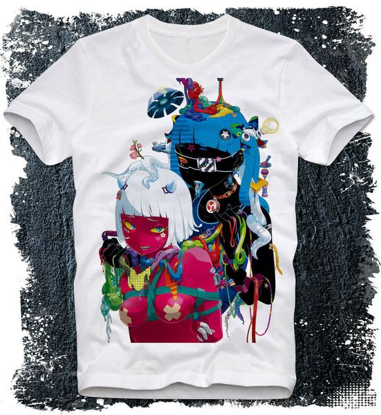 

t-shirt japanese japan pop art demon girl warhol lichtenstein pop culture pinup, White;black