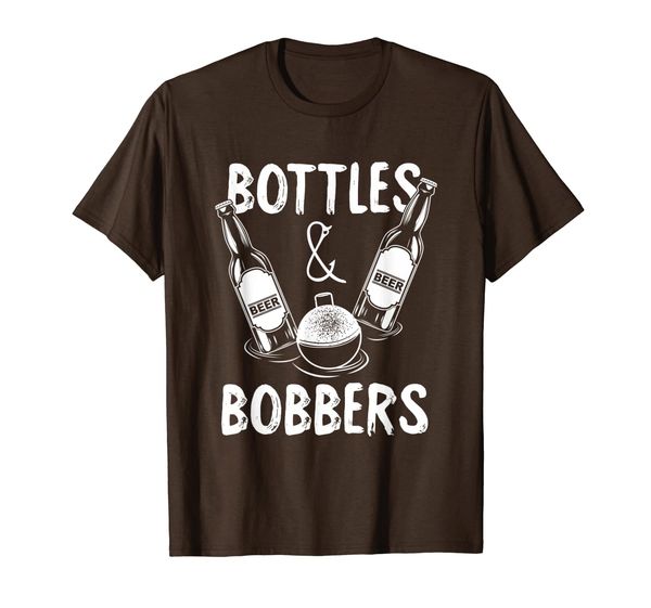 

bottles beer and bobbers funny fishing drink beer lovers t-shirt, White;black