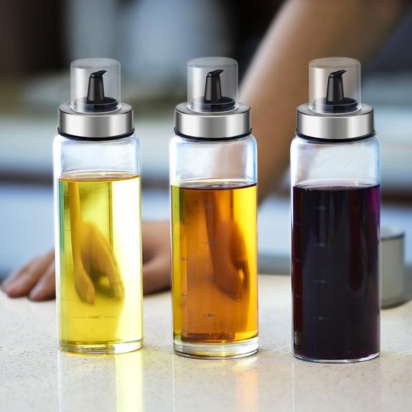

storage bottles & jars glass leakproof oil bottle, vinegar/soy sauce/seasoning jar