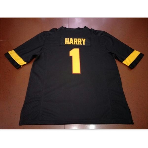 

custom 009 youth women arizona state sun devils n'keal harry #1 football jersey size s-5xl or custom any name or number jersey, Black