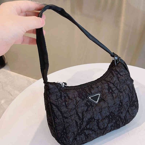 

evening bags 2021 crescent bag black cracked leather design underarm bags fashionable handbag bdor