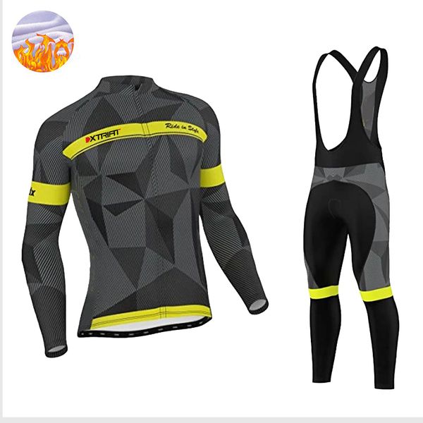 

xtriat winter men thermal fleece jersey cycling jacket mtb multifunction outdoor riding bike warm coat ropa ciclismo, Black;red