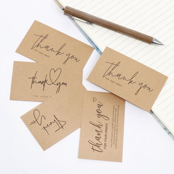 

greeting cards cardstock for small business express appreciate "thank you your order" postcards kraft paper labels