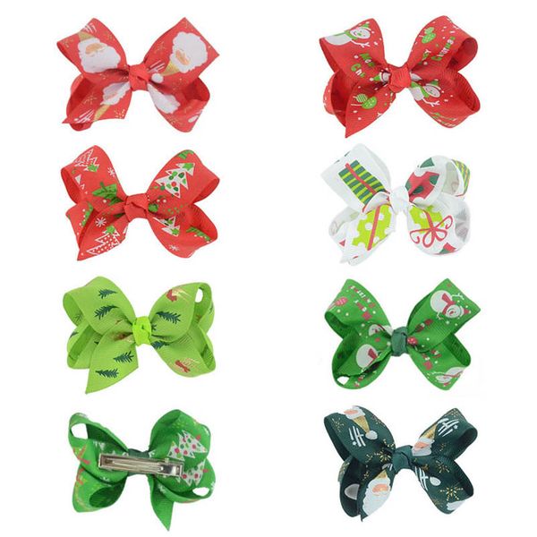 

girls hair accessories hairclips bb clip kids barrettes clips baby children accessory christmas hairpin cartoon headdress accessorized ribbe, Slivery;white