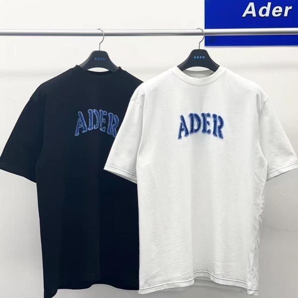 

t-shirt men women 1 blue embroidered letter tee short sleeve, White;black