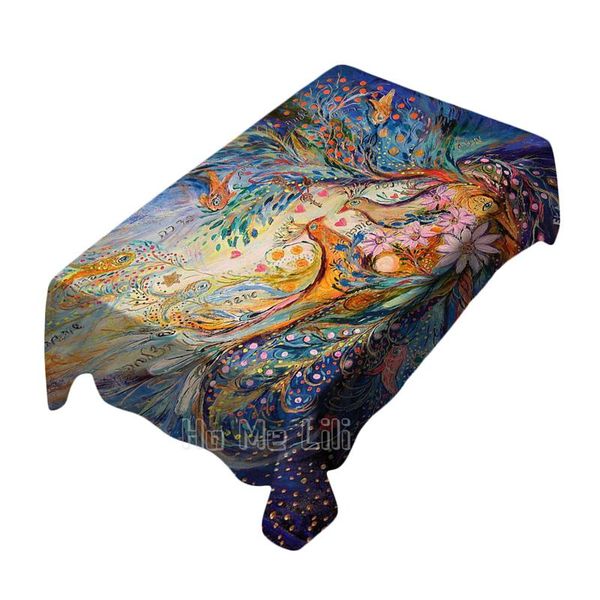 

table cloth in the name of love design waterproof for dinner cover decor
